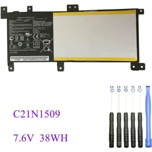 C21N1509 Laptop Battery for ASUS X556U X556UA X556UB X556UF X556UJ X556UQ X556UV A556U F556UA K556UA K556UV C21N1509 7.6V 38WH
