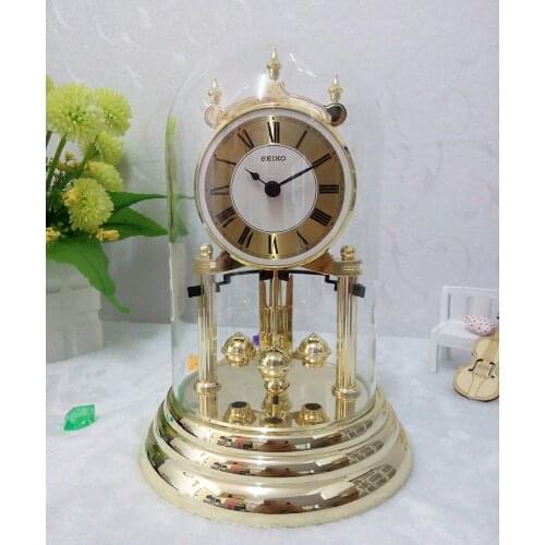 10 INCH BRAND NEW SILENT MOVEMENT ACCURATE TABLE CLOCK DYNAMIC CRYSTAL ROTATING DESK CLOCK HOME OFFICE DESK DECOR QUARTZ CLOCK