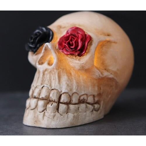 Halloween Skull Decor LED Skull Lamp Ideal Gift Holiday Gift Desk Lamp Night Light 2021