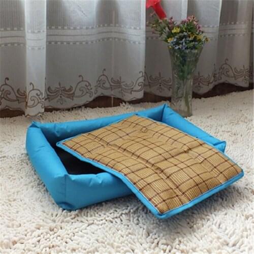 DAINCHOUL Dog Bed Sofa Mat House Summer Pet Bed For Small Medium Dogs Oxford Cloth Waterproof Dual-use Kennel