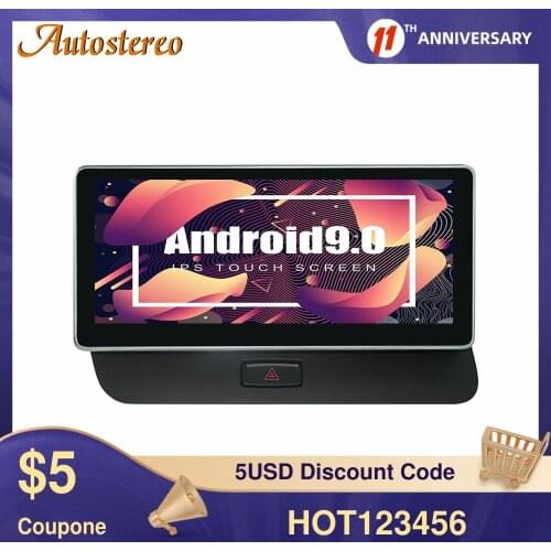 For Audi Q5 2009-2015 Android 9.0 4GB+64G IPS 2.5D Car GPS Navigation Multimedia Player Car Stereo Auto Radio Head Unit Recorder