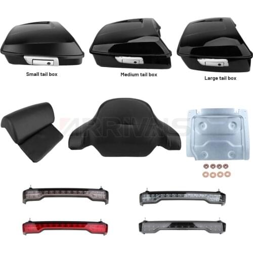For Harley Touring Street Glide Road Glide 2014-2020 Motorcycle Tour Pack Trunk Pak Luggage Rear Tail Box/Tail Light/Base Plate