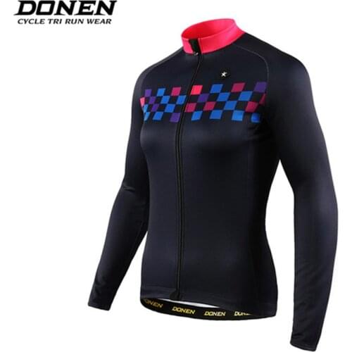 Donen new long sleeve bike china team mens shirts design your own custom jerseys cycling jersey manufacturer cycling jersey