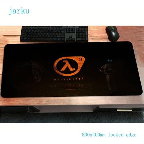 Half life mousepad gamer wrist rest 800x400x3mm gaming mouse pad New arrival notebook accessories laptop padmouse ergonomic mat