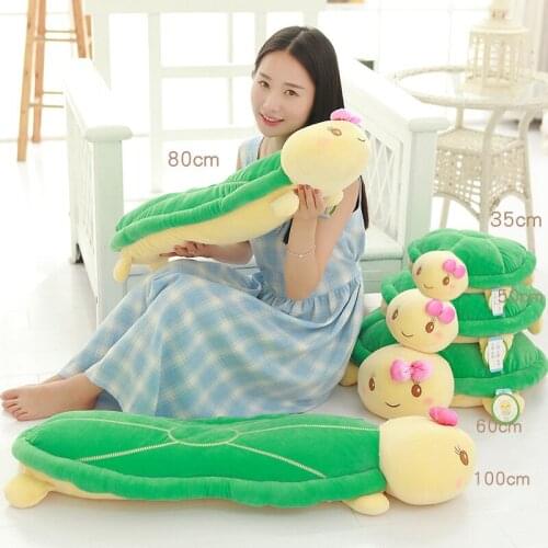 35cm 45cm round super soft cartoon little turtle pillow, creative stuffed doll, birthday gift