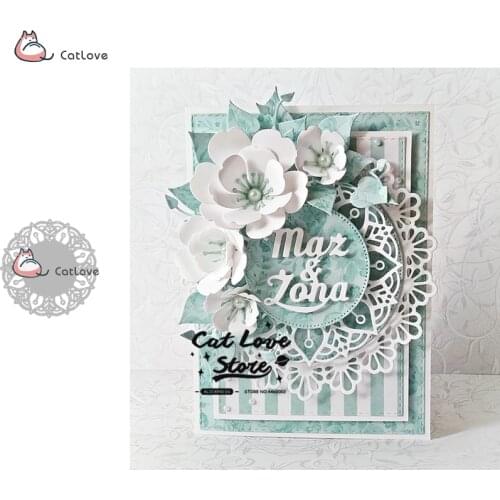 Lace Circle Wreath Metal Cutting Dies Stencils For DIY Scrapbooking Paper Card Decorative Craft Dies Embossing Die Cuts New 2019