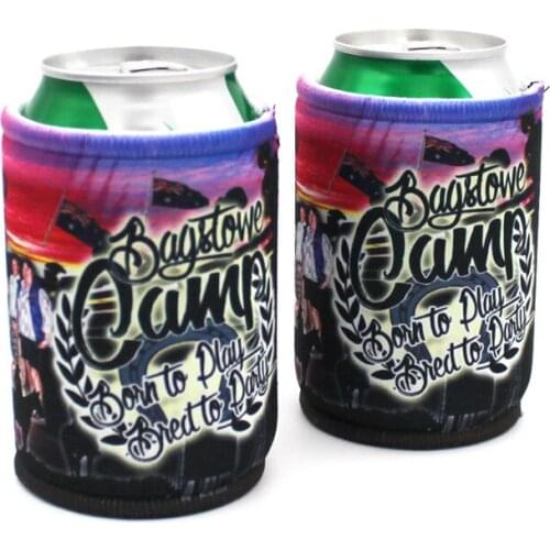 200 Pieces Custom 5mm thickness Neoprene Stubby Cooler Beer Stubby Holders Can Cooler with Base Cheapest Cost Escrow Accept