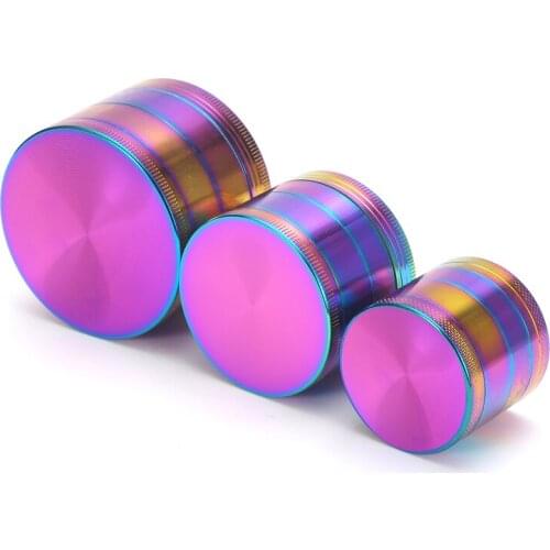 New Herb Grinder Tobacco Cigarettes 40/50/63mm 4Parts Zinc Alloy Chicha Shihsa Coffee Spice Mill Fantastic for Water Pipe Hookah