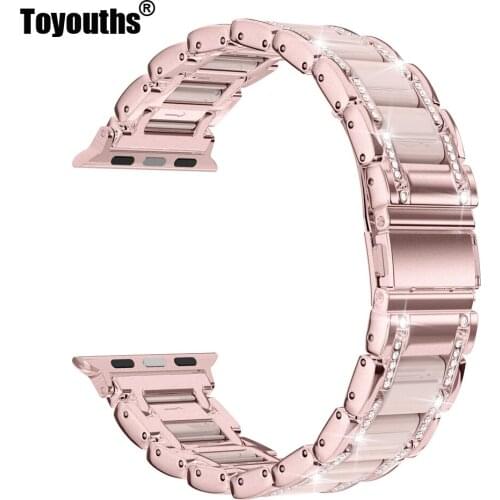 Metal Strap for Apple Watch Band 38mm 40mm 42mm 44mm iWatch Women Men Metal Replacement Strap for Apple Watch Series 5 4 3 2 1