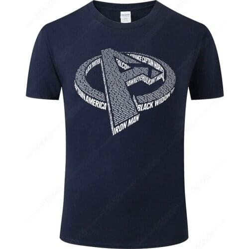 2021 Cool The Avengers T shirt Men Cotton Print T-shirt Summer Short Sleeve Tops Fashion Casual Tee Homme Clothing J73