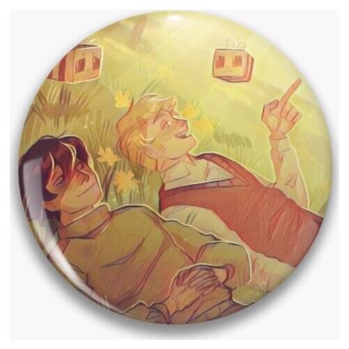 Dream Smp Soft Button Pin Cute Funny Collar Metal Clothes Hat Gift Badge Decor Brooch Cartoon Creative Fashion Lover Lapel Pin