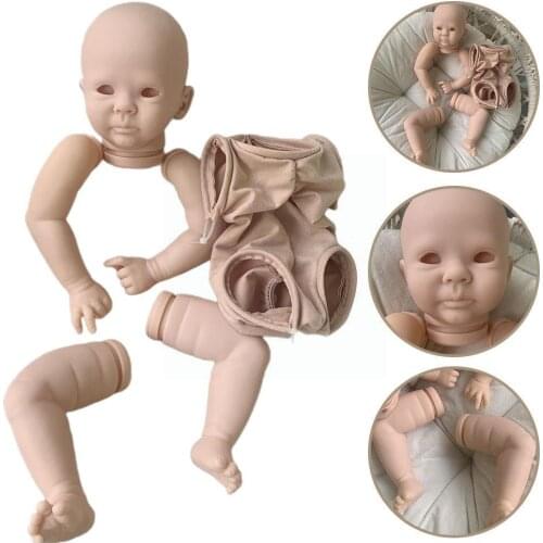 19Inches Limited Edition Reborn Doll Kit Simulation Feel Lifelike Accessories No Soft Doll Flesh-colored Popular Kit H0R1
