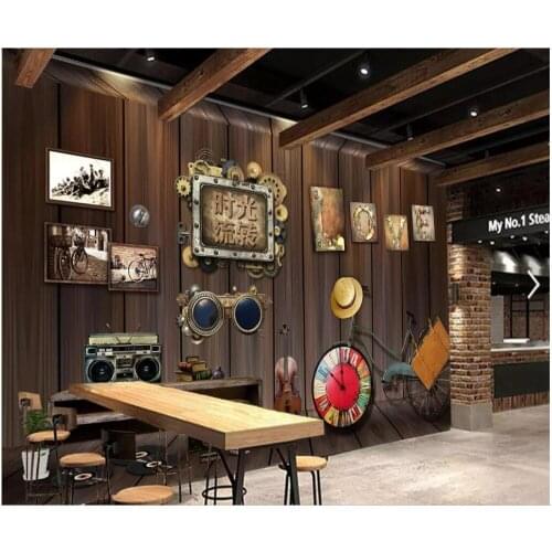 3d photo wallpaper custom mural Retro nostalgic time flow tooling wall home decor 3d wall murals wallpaper for walls 3 d