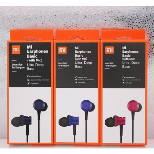 New Package Xiaomi Piston 3 Earphone Mi Fresh 3.5mm In-Ear Earphone With Mic For Mi CC9 CC9e A3 Redmi Note 7 8 8A Samsung Huawei