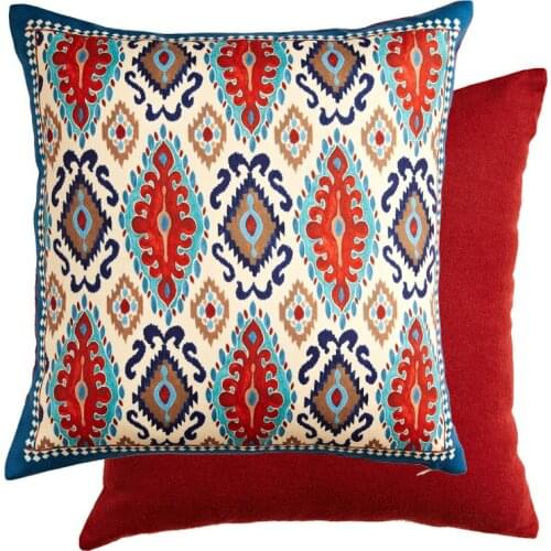 New Indian Series Pillow Cushion Cover Vintage Printed Throw Pillow Cushion Case For Sofa And Bedroom American Style 45×45cm