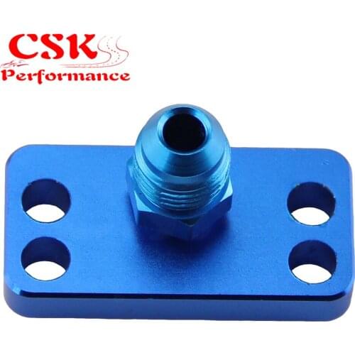 New Fuel Rail Adapter With AN6 Tail Fits For Honda Civic DC2 D15 D16 B16A B18C Black/Blue