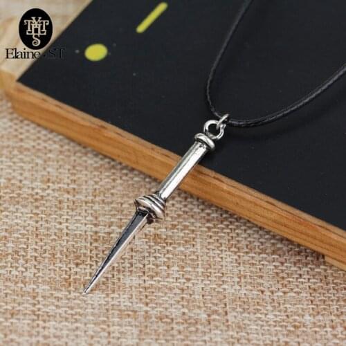 Wholesale Supernatural jewelry Angel Sword Necklaces & Pendants Maxi Rope Chain Necklace Summer jewelry Cheap Price Freeshipping