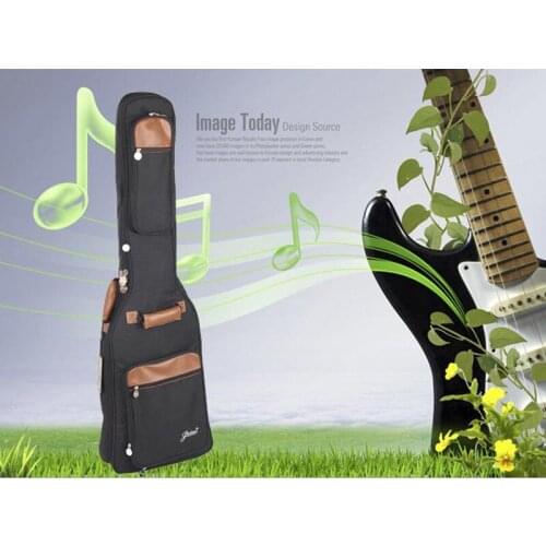 Wholesale Top quality portable durable electric bass guitar bag waterproof shockproof padded backpack soft gig case cover strap