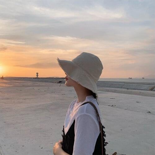 Japanese INS Summer Fringe Cowboy Fisherman Bucket Leisure Panama Outdoor Hunting Cap Holiday Beach Girl Sunshade Hat