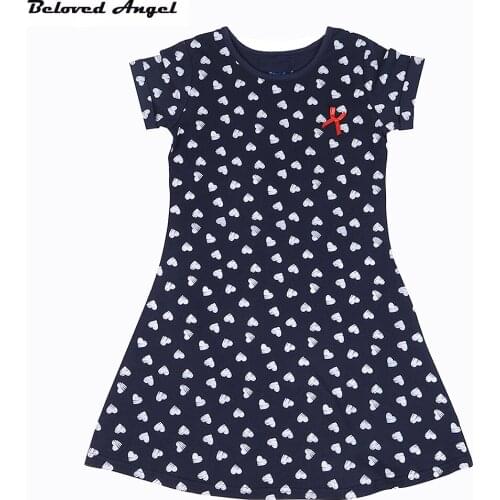 1 - 13 Years Girls Dresses Baby Clothes 100% Cotton New Summer Brand Kids Frocks Princess Dress Children Clothing Teens Dress