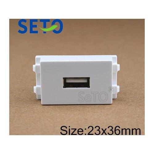 SeTo 128 Type USB Date Module Welding USB Connector Keystone For Wall Plate Socket