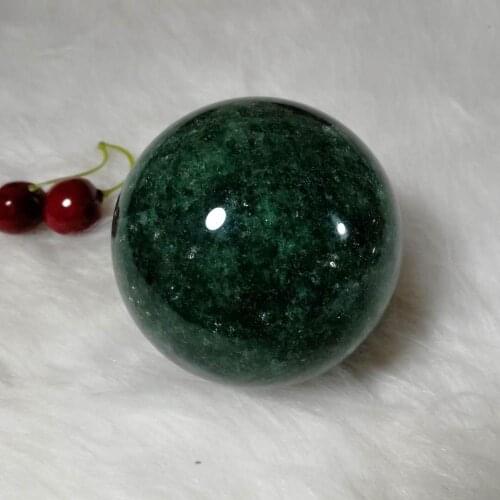 Beautiful About 6.5cm Natural green strawberries quartz balls Crystal gemstones sphere meditation reiki healing chakra for home