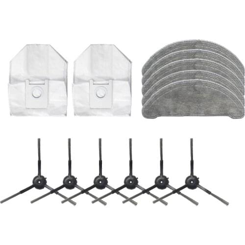 For ROIDMI EVE Plus Vacuum Cleaner Mop Cloth Side Brush Large-Capacity Dust Bag Replacement Accessories Parts