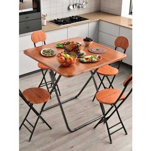 Folding Table Table Small Household Round Table Table Table Portable Simple Table Simple Square Table