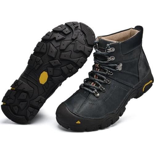 Keep warm Waterproof Hiking Shoes Mountain Climbing Shoes Outdoor Hiking Boots Trekking Sport Sneakers Men Hunting Trekking