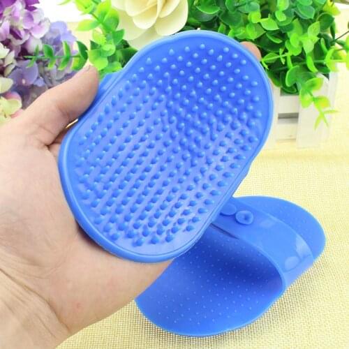 Pet Products Yorkshire Terrier Dog Bath Brush Chihuahua Dog Combing Glove Cat Bath Brush Cat Massage Brush Dropshipping Center