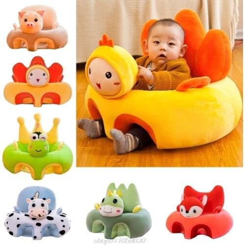 Comfort Plush Support Pillow Cushion Cartoon Animal Baby Seat Sofa Newborn Gifts Infants Learning Sitting Chair M29 21 Dropship