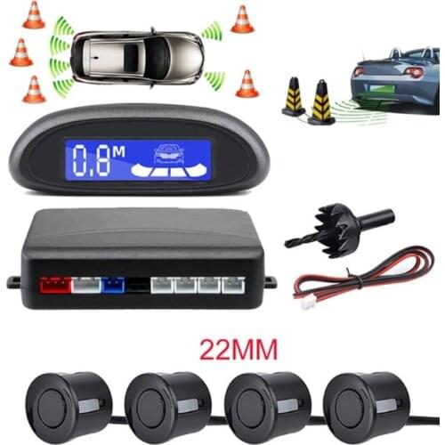 Universal Car Auto Parktronic LED Parking Sensor with 4 Sensors Reverse Backup Car Parking Radar Monitor Detector System Display