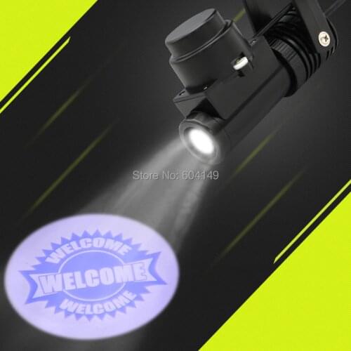 Rotate Welcome Xmas Logo Projector Night Lamp US/EU Plug Projection advertising Light Customized Hotel Bar Decoration Wall Lamp