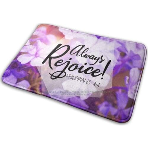 Always Rejoice Mat Rug Carpet Anti-Slip Bedroom Entrance Door Mat Jw Jw Arts And Jw Ministry Jw Souvenirs Jw Gifts Jw Gift