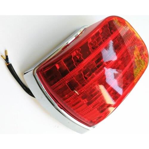 Motorcycle TailLight Rear Chrome LED Lamp for Vespa LML Star Stella Delux PX 125 150 200