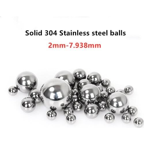1kg solid 304 stainless steel balls 2 2.5 3 3.175 3.5 4 4.5 5 6 6.35 6.5 7 7.938 mm steel ball bearing