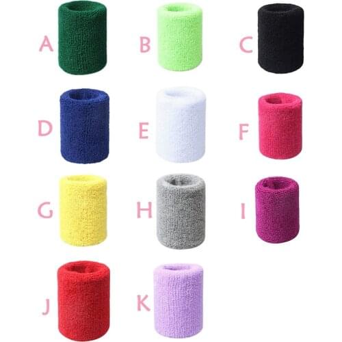 1PC Wrist Sweatband Tennis Sport Wristband Volleyball Gym Wrist Brace Support Sweat Band Towel Bracelet Protector Wrist Support