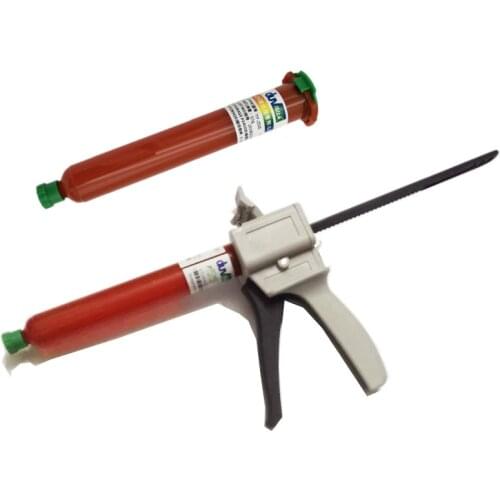 1Pcs UV Glue Gun And 2pcs 50g TP-2500 LOCA UV Glue Liquid Optical Clear Adhesive Tp 2500 Uv Glue For Touch Screen Samsung Galaxy
