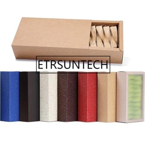 100pcs Colorful Paper Drawer Gift Boxes Kraft paper Handmade Soap Packaging Boxes Party Storage box For Jewerly/Candy/Handicraft