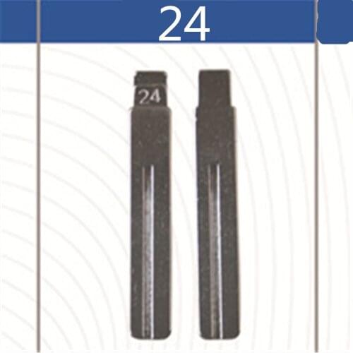 2 Pcs Uncut Replacement Car Key Blade for VOLVO Key No.23 Blank Brass Car Key Blade