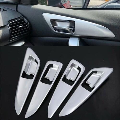 For Mitsubishi Eclipse Cross 2018 2019 Inner Door Bowl Handle Frame Cover Trim ABS Car Stickers Car Styling Accessories 4pcs