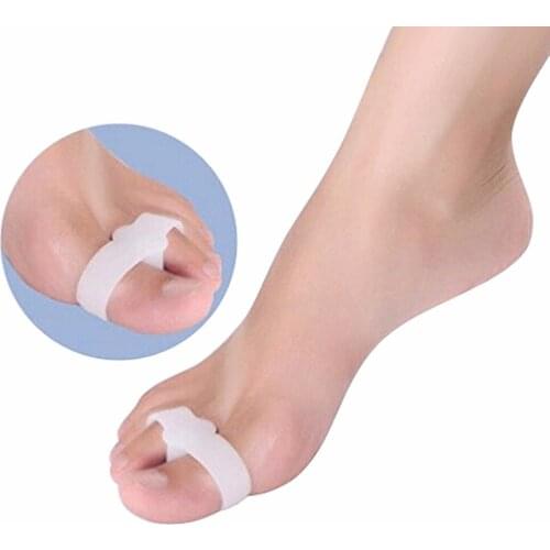 5 X Toe Gel Separators 2 Holes Pain Relief Stretchers Straighteners Alignment Bunion