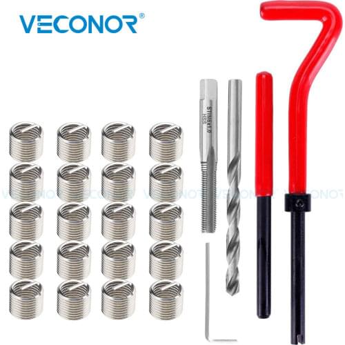 88Pcs Auto Engine Block Restoring Damaged Thread Repair Tool Kit M6 M8 M10 Case Color Randomly