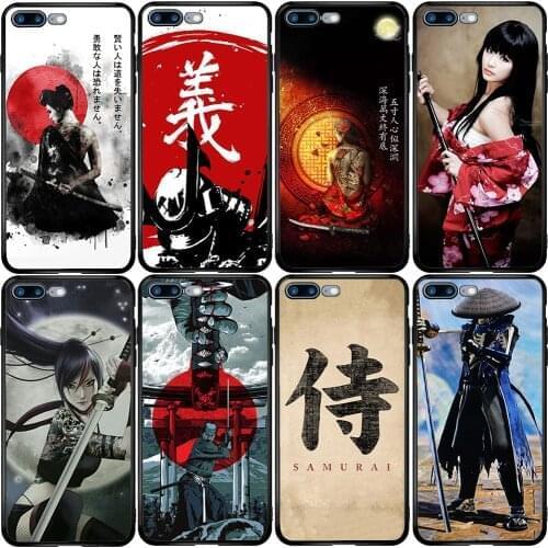 Cover Case for Samsung Note 8 9 10 20 S6 S7 S8 S9 S10 S20 FE S10E S11E Lite Plus Ultra Edge Japan Samurai Girl