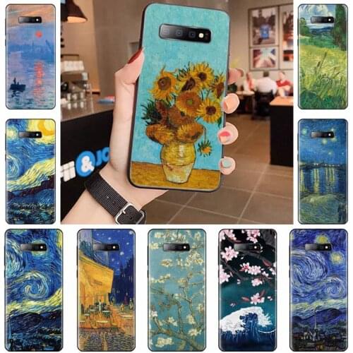 Abstract art oil van gogh Phone Case For Samsung Galaxy S5 S6 S7 S8 S9 S10 S10e S20 edge plus lite Coque