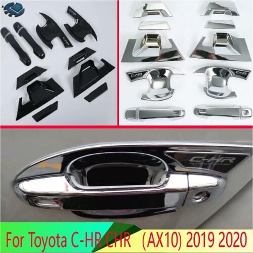For Toyota C-HR CHR (AX10) 2019 2020 Car Accessories ABS Chrome Door Side Mirror Cover Trim Rear View Cap Overlay Molding