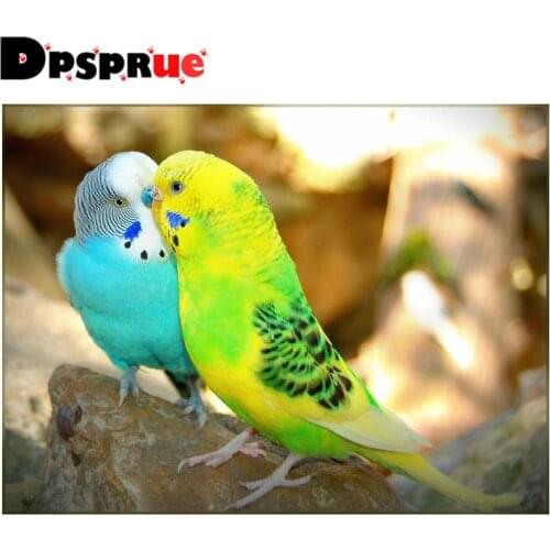 Dpsprue Full Square/Round 5D Diy Diamond Painting Cross Stitch "Animal Bird" Diamond 3D Embroidery Mosaic Home Decor Gift D031