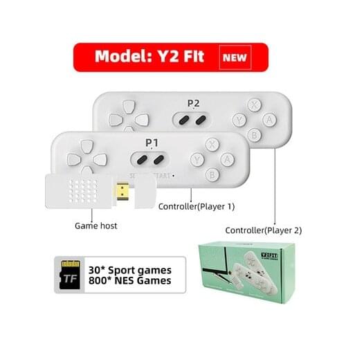 Y2S PLUS MINI Game Console HD Retro Home Wireless Doubles ABS Game Console Built-in 750/1700 Non-Repeat Classic Action Games