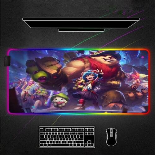 League of Legends Computer persona RGB Mouse Pad Gamer Accessories Large LED MousePad XL Gaming Desk Mats Mouse Mat Best Seller