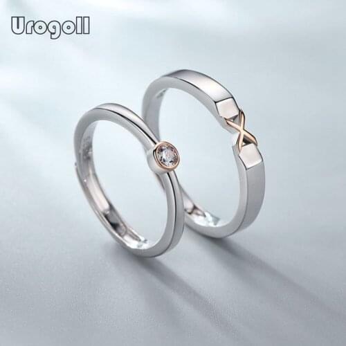 Fine Jewelry Ring 925 Sterling Silver Rings Gift For Men Women Romantic Wedding Anniversary Noble Couple Ring Jewelry Gift